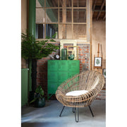 Fauteuil Naturel Ijzer 82 cm 82x104x96 cm-Kussens-J-Line