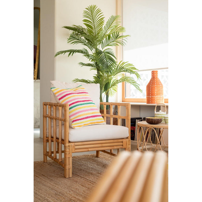 Fauteuil Naturel Linnen 73 cm 73x67x64 cm-Kussens-J-Line