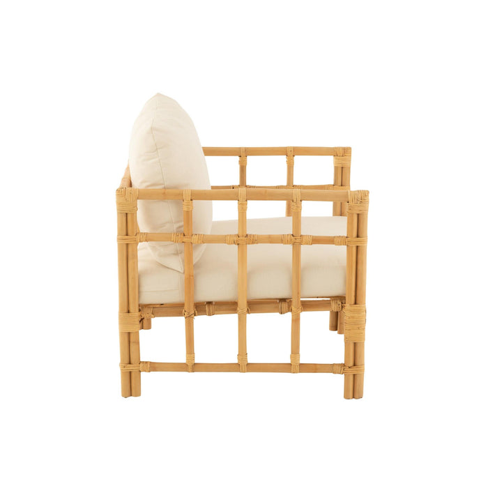 Fauteuil Naturel Linnen 73 cm-Fauteuils-J-Line