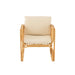Fauteuil Naturel Polyester 67 cm-Fauteuils-J-Line