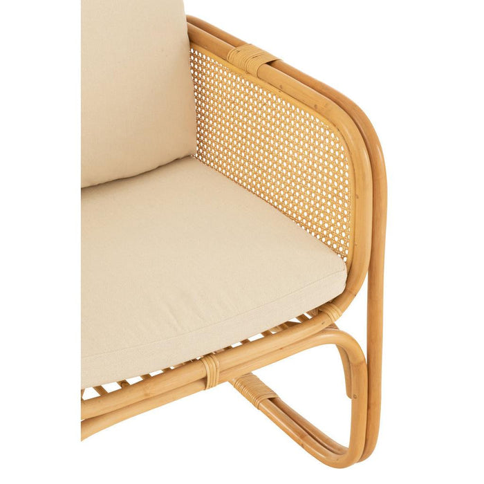 Fauteuil Naturel Polyester 67 cm-Fauteuils-J-Line