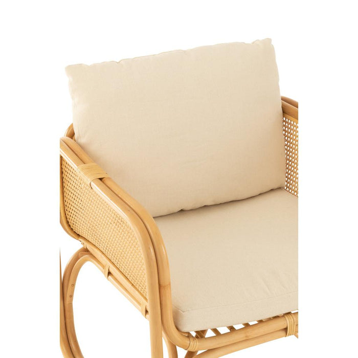 Fauteuil Naturel Polyester 67 cm-Fauteuils-J-Line