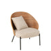 Fauteuil Naturel Polyester 72 cm 71.8x77.4x81.8 cm-Fauteuils-J-Line