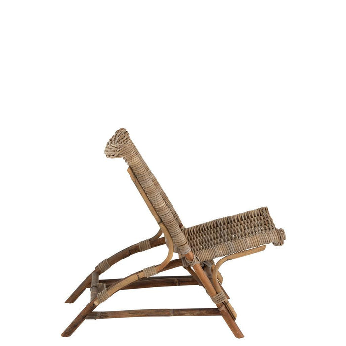 Fauteuil Naturel Rotan 48 cm 48x93x78 cm-Fauteuils-J-Line