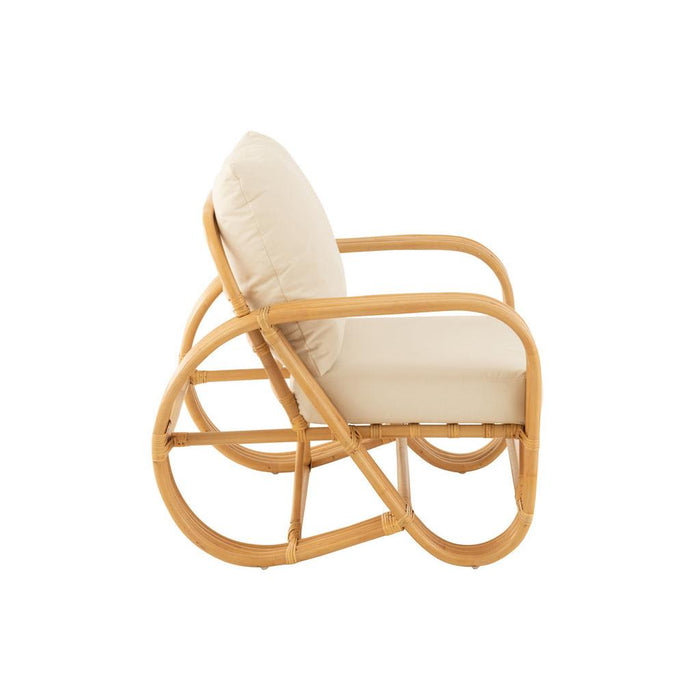 Fauteuil Naturel Rotan 83 cm-Fauteuils-J-Line