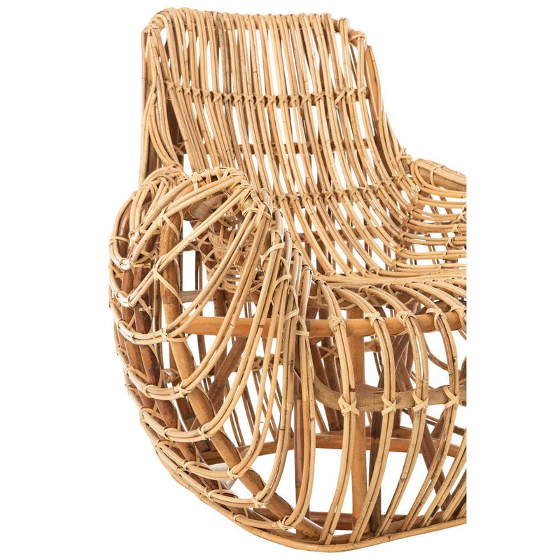 Fauteuil Naturel Rotan 87 cm 87x100x91 cm-Fauteuils-J-Line