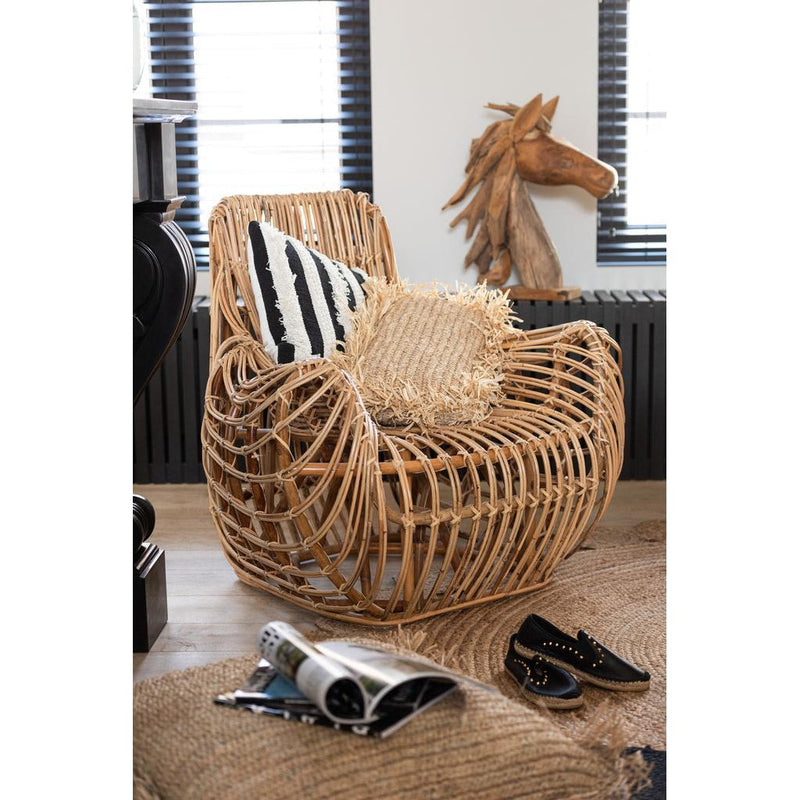 Fauteuil Naturel Rotan 87 cm 87x100x91 cm-Fauteuils-J-Line
