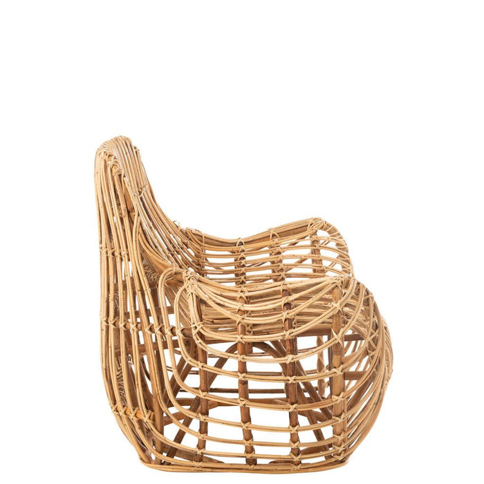 Fauteuil Naturel Rotan 87 cm-Fauteuils-J-Line