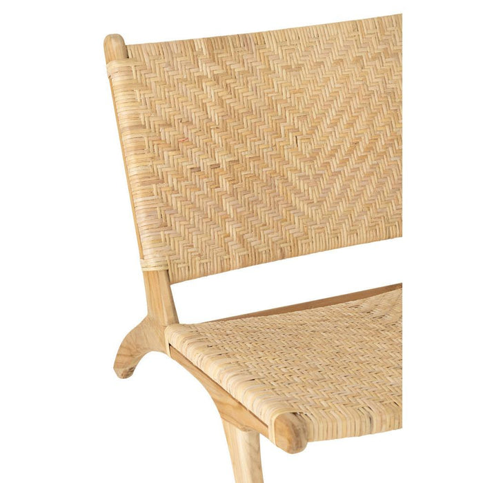 Fauteuil Naturel Teakhout 67 cm 67x78x72 cm-Fauteuils-J-Line