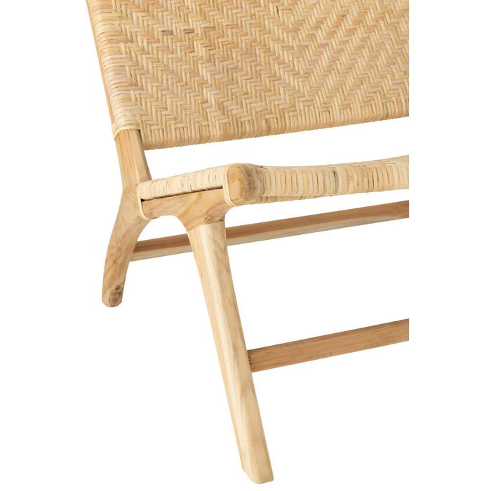 Fauteuil Naturel Teakhout 67 cm-Fauteuils-J-Line