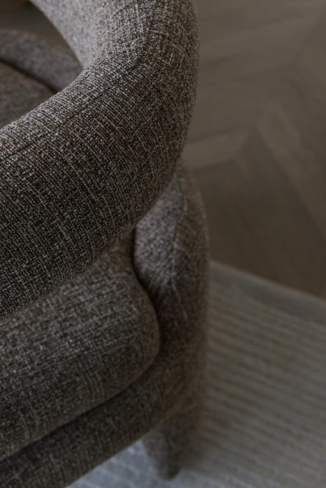 Fauteuil Nova PES Bruin 69.5x66 cm