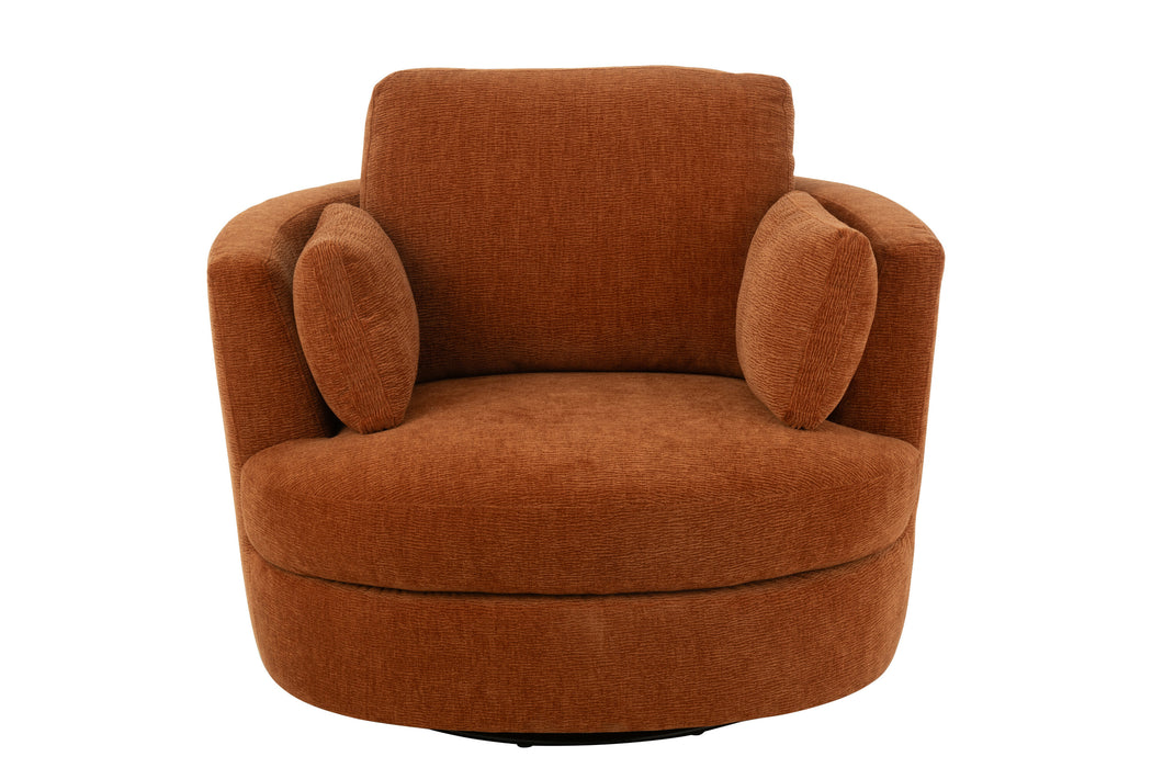 Fauteuil Oranje Populierenhout 100 cm-Fauteuils-J-Line