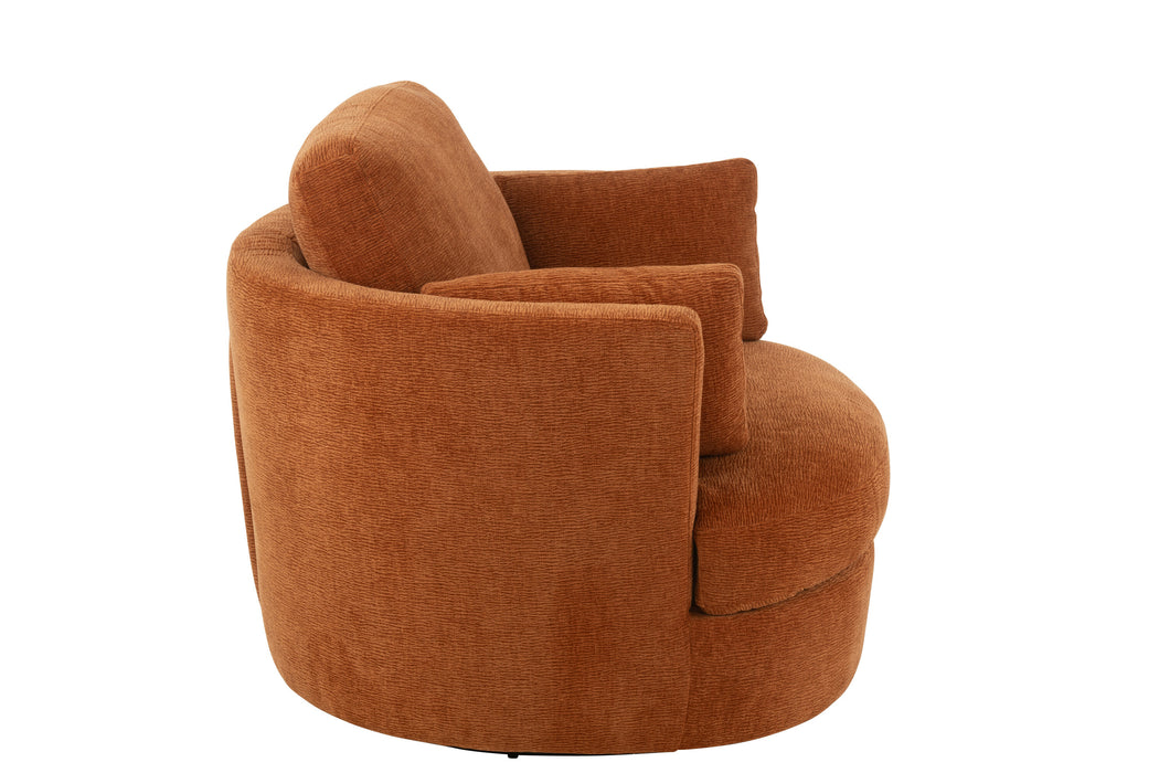 Fauteuil Oranje Populierenhout 100 cm-Fauteuils-J-Line