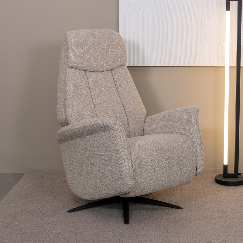 Fauteuil Oslo Naturel Boucle 1-Motorig 79x87x112 cm-Fauteuils-LABEL51