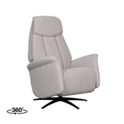 Fauteuil Oslo Naturel Boucle 1-Motorig 79x87x112 cm-Fauteuils-LABEL51