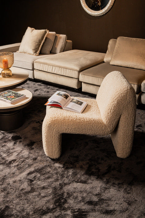 Fauteuil Oslo Polyester Beige 727207-Fauteuils-PTMD