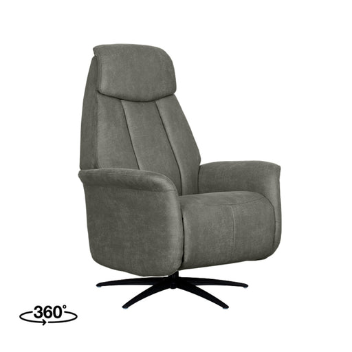 Fauteuil Oslo Taupe Kunstleder 1-Motorig 79x87x112 cm-Fauteuils-LABEL51