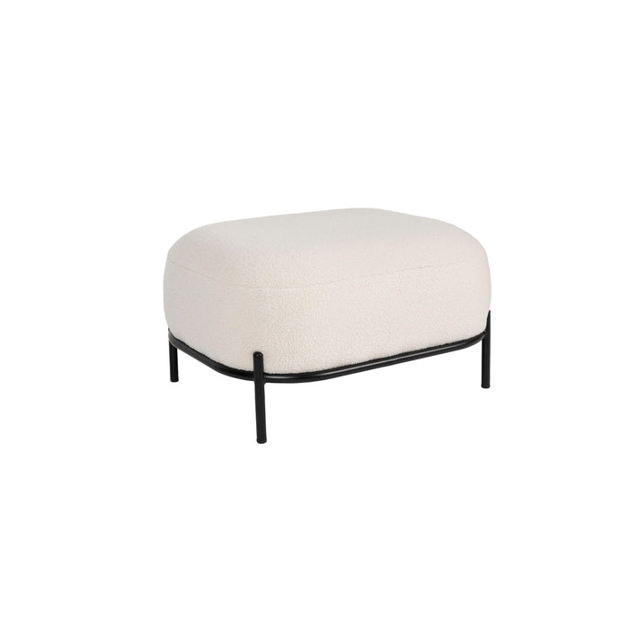 Fauteuil Polly Teddy Polyester Ivoor 50.5x66 cm-Fauteuils-Creating Home