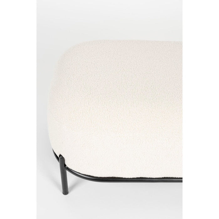 Fauteuil Polly Teddy Polyester Ivoor 50.5x66 cm-Fauteuils-Creating Home