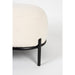 Fauteuil Polly Teddy Polyester Ivoor 50.5x66 cm-Fauteuils-Creating Home