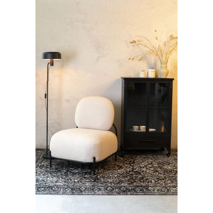 Fauteuil Polly Teddy Polyester Ivoor 71.5x66 cm-Fauteuils-Creating Home