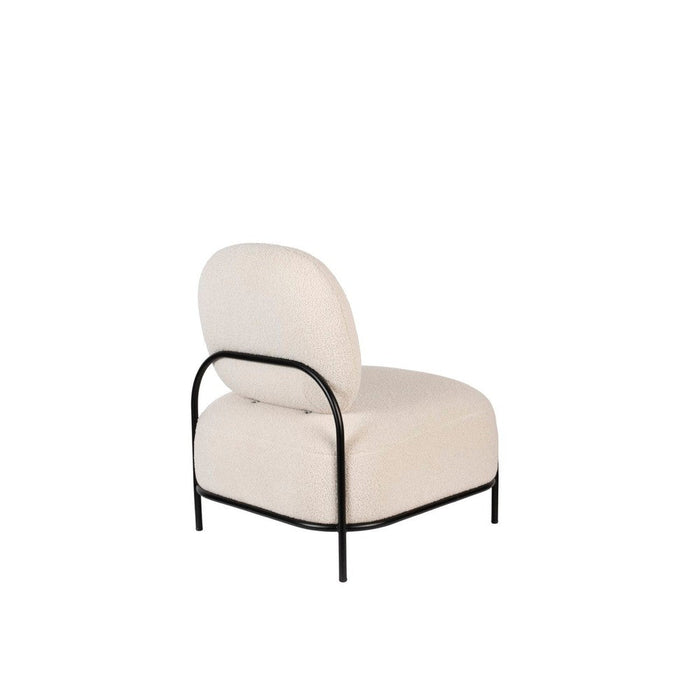 Fauteuil Polly Teddy Polyester Ivoor 71.5x66 cm-Fauteuils-Creating Home