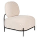 Fauteuil Polly Teddy Polyester Ivoor 71.5x66 cm-Fauteuils-Creating Home