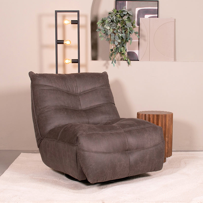 Fauteuil Powernap Station Antraciet Kunstleder 90x110x95 cm-Fauteuils-LABEL51