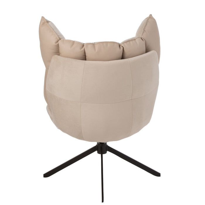 Fauteuil Relax Kussen On Frame Textiel | Metaal Beige-Fauteuils-J-Line