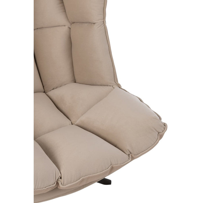 Fauteuil Relax Kussen On Frame Textiel | Metaal Beige-Fauteuils-J-Line