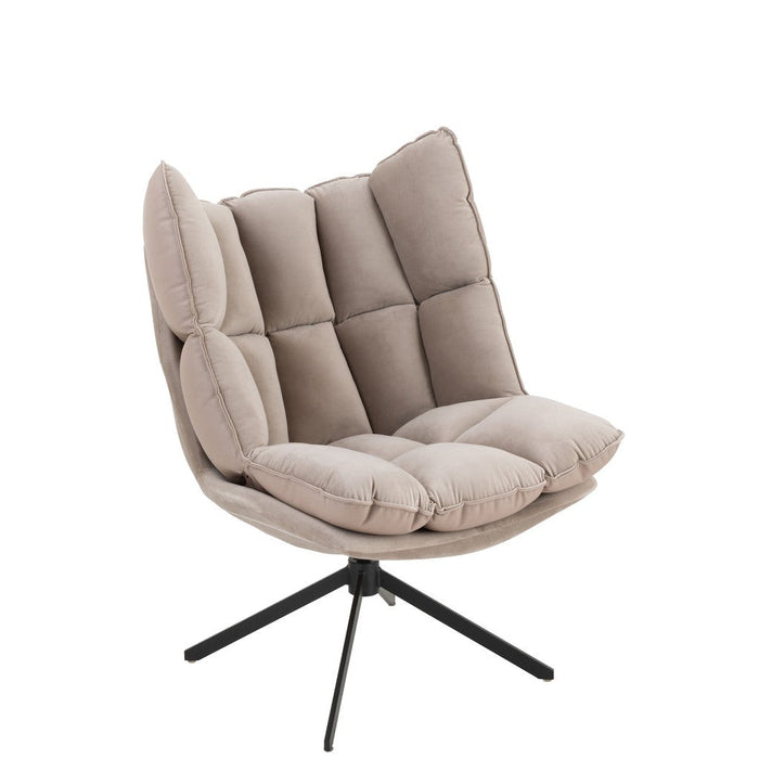 Fauteuil Relax Kussen On Frame Textiel | Metaal Extra Light Grey-Fauteuils-J-Line