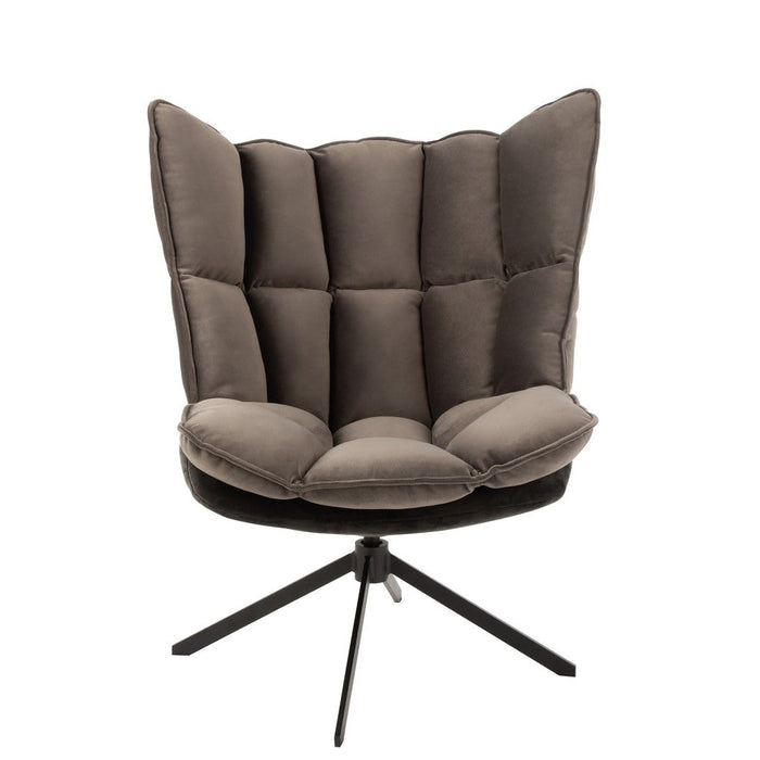 Fauteuil Relax Kussen On Frame Textiel | Metaal Grey-Fauteuils-J-Line