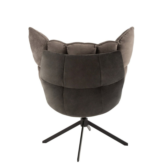 Fauteuil Relax Kussen On Frame Textiel | Metaal Grey-Fauteuils-J-Line