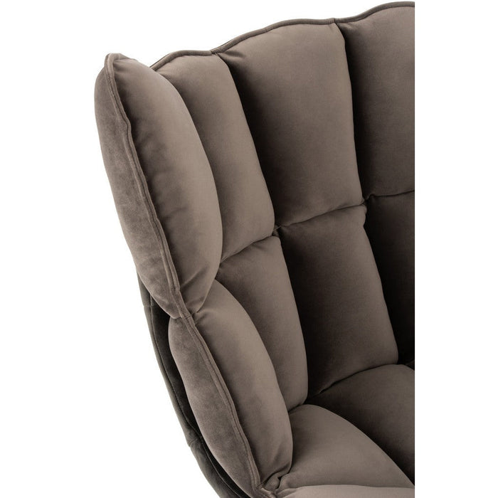 Fauteuil Relax Kussen On Frame Textiel | Metaal Grey-Fauteuils-J-Line