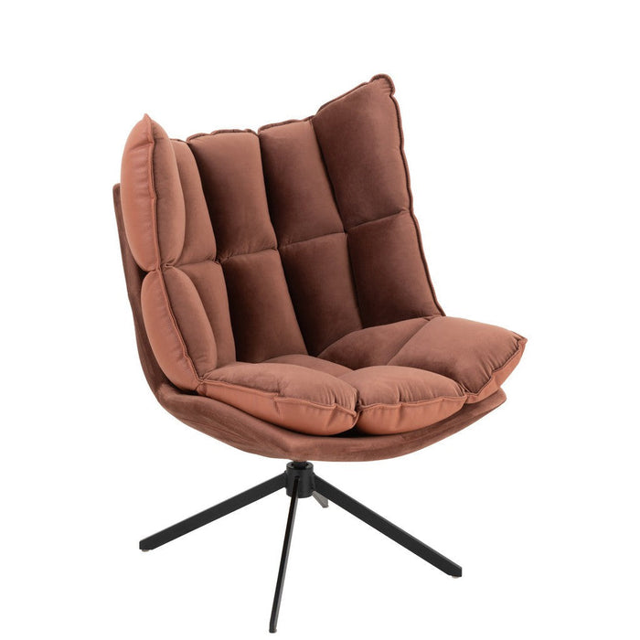 Fauteuil Relax Kussen On Frame Textiel | Metaal Rust Brown-Fauteuils-J-Line