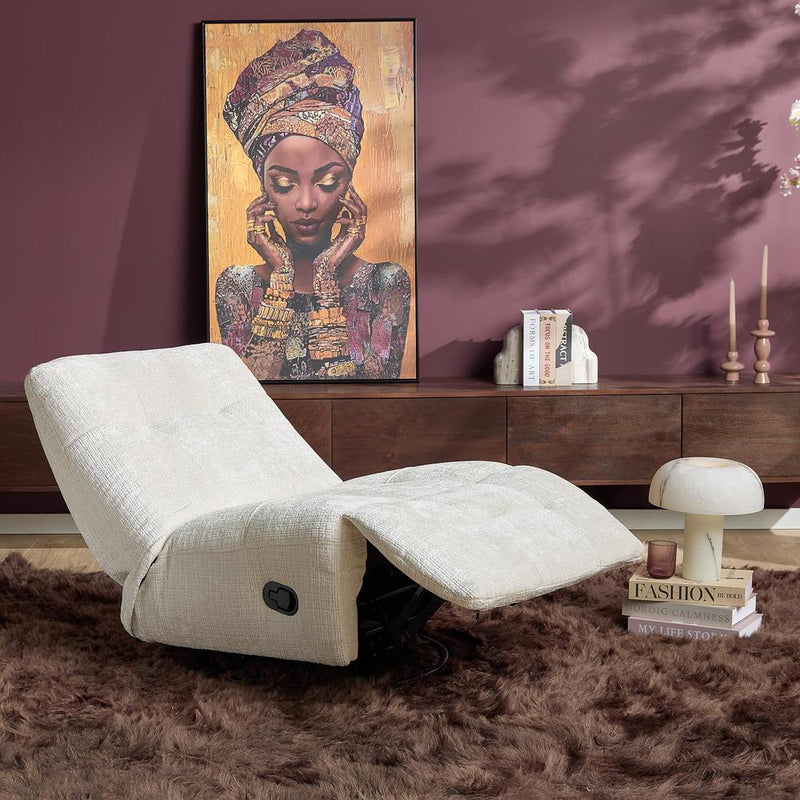 Fauteuil Relaxfauteuil Chill Off Wit 78x97x90 cm-Fauteuils-Starfurn