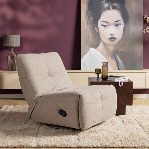 Fauteuil Relaxfauteuil Lazy Taupe 78x97x90 cm-Fauteuils-Starfurn