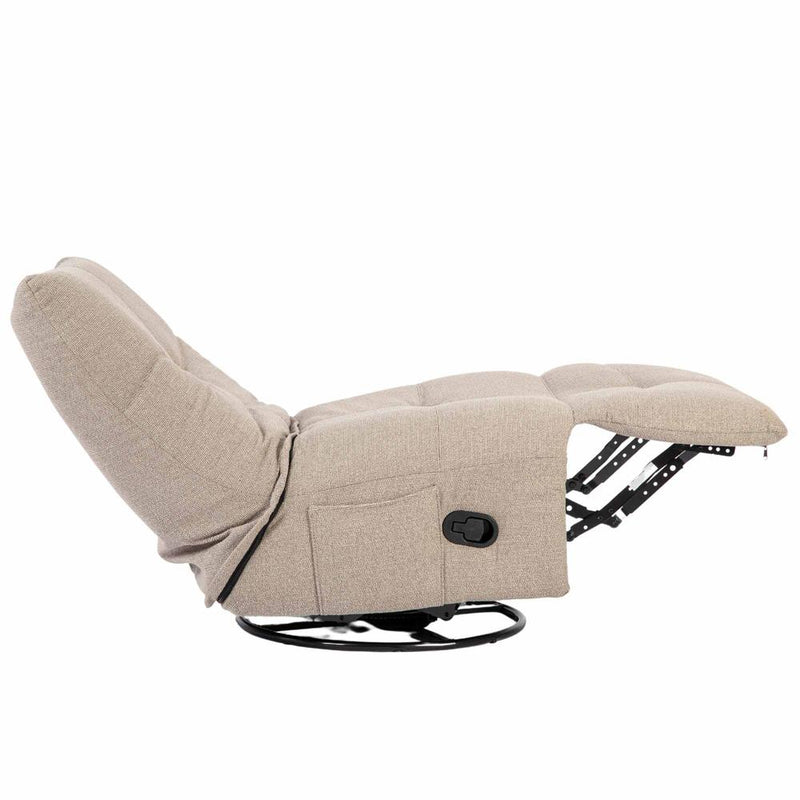 Fauteuil Relaxfauteuil Lazy Taupe 78x97x90 cm-Fauteuils-Starfurn