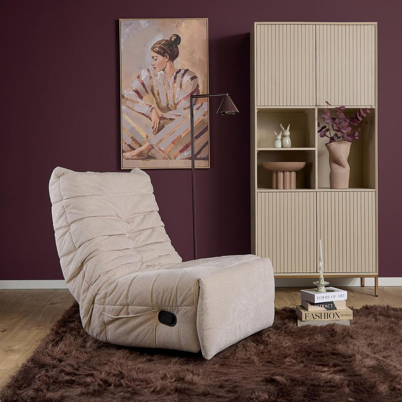 Fauteuil Relaxfauteuil Zen Beige 78x97x90 cm-Fauteuils-Starfurn