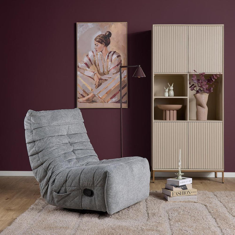 Fauteuil Relaxfauteuil Zen Grijs 78x97x90 cm-Fauteuils-Starfurn