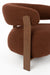Fauteuil Robyn Polyester Rood 70.5x78 cm