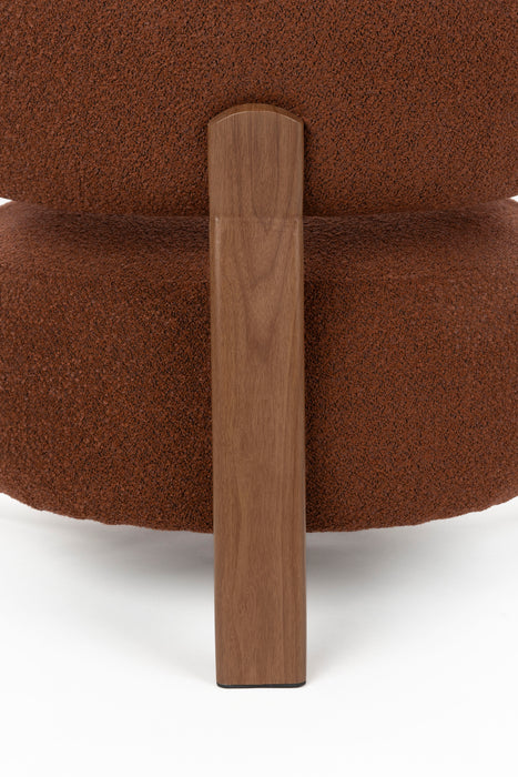 Fauteuil Robyn Polyester Rood 70.5x78 cm-Fauteuils-Creating Home
