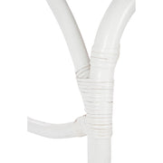 Rocking Stoel Rotan Wit 70x110x97 cm-Eetkamerstoelen-J-Line