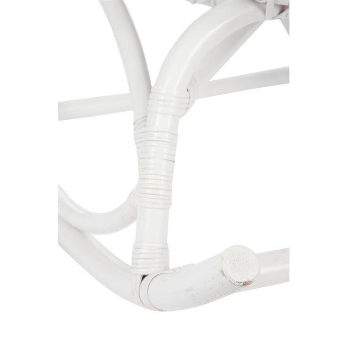 Fauteuil Rocking Stoel Rotan Wit-Fauteuils-J-Line