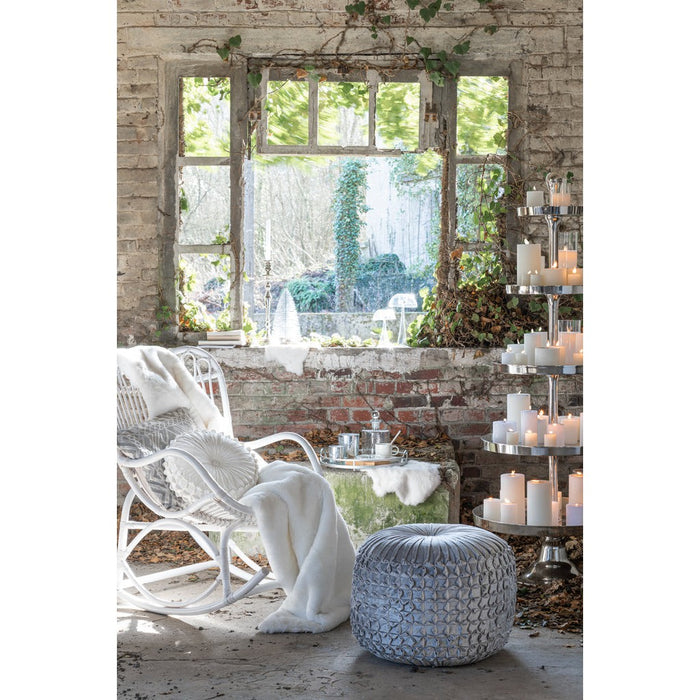 Fauteuil Rocking Stoel Rotan Wit-Fauteuils-J-Line