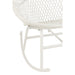 Fauteuil Rocking Stoel+Sierkussen Zayo Metaal/Reed Wit-Kussens-J-Line