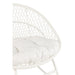 Fauteuil Rocking Stoel+Sierkussen Zayo Metaal/Reed Wit-Kussens-J-Line