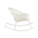 Fauteuil Rocking Stoel+Sierkussen Zayo Metaal/Reed Wit-Fauteuils-J-Line