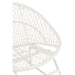 Fauteuil Rocking Stoel+Sierkussen Zayo Metaal/Reed Wit-Fauteuils-J-Line