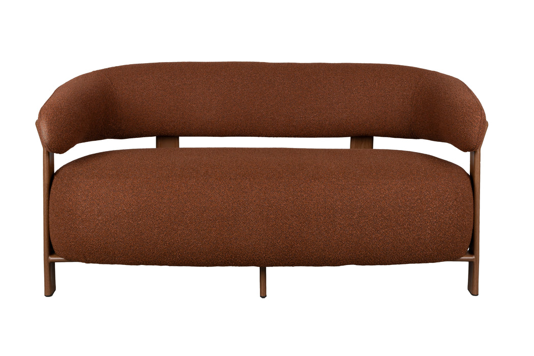 Fauteuil Sofa 2-seater Robyn Polyester Rood 71x135.5 cm-Fauteuils-White Label Living